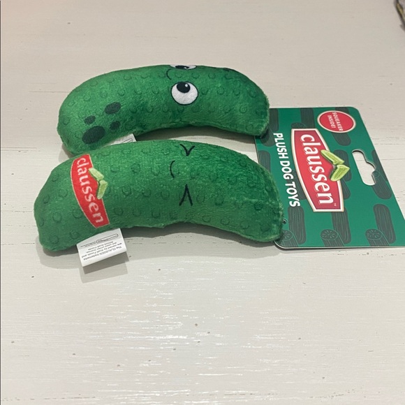 Claussen Pickle Plush Dog Squeaky Crinkle Toy - Picture 4 of 5